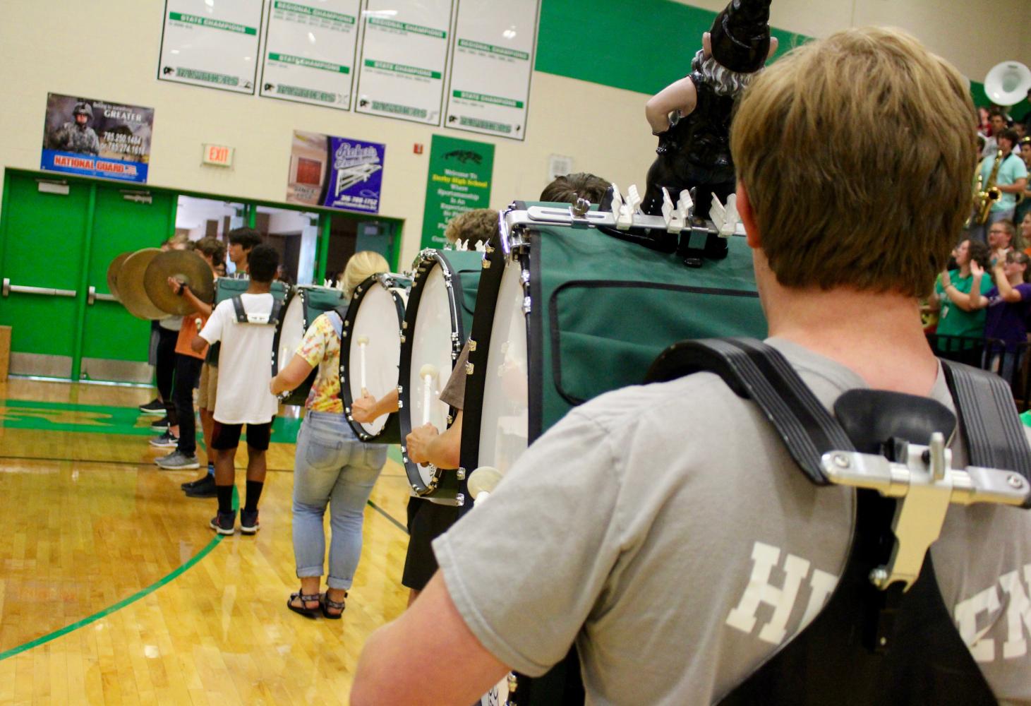 Derby FALLs in love with pep assemblies (Photos by Regina Waugh)