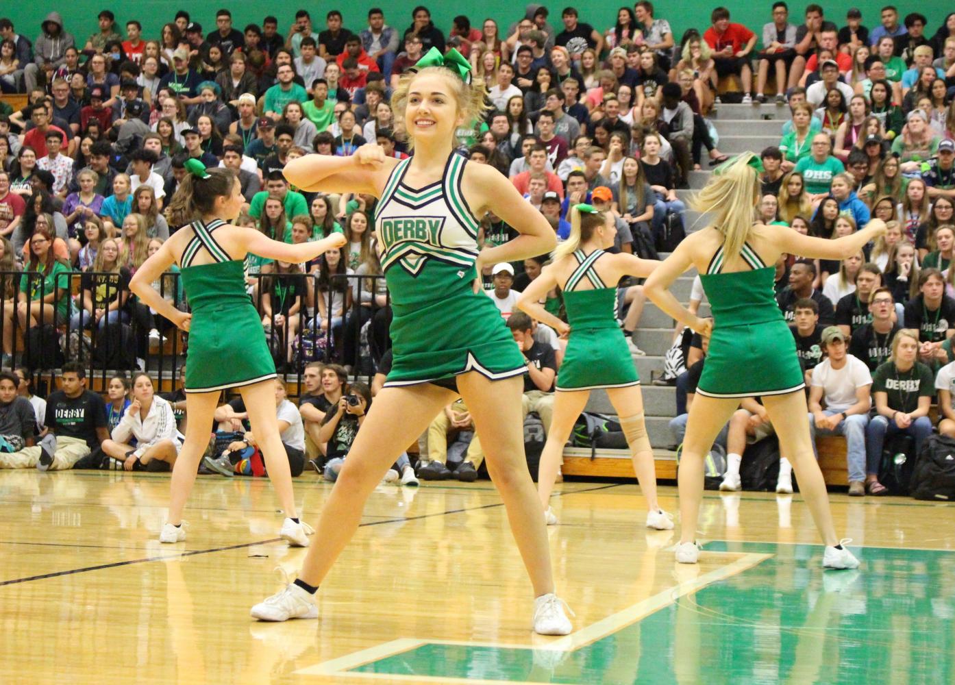 Derby FALLs in love with pep assemblies (Photos by Regina Waugh)