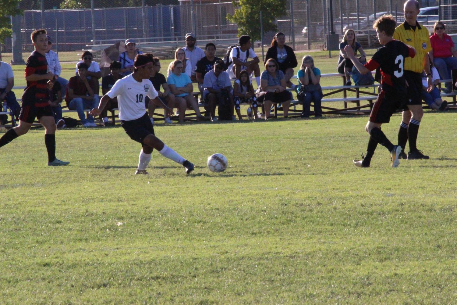 Boys varsity soccer vs. Wichita Heights ( Photos by Hannah Abou-Faissal )