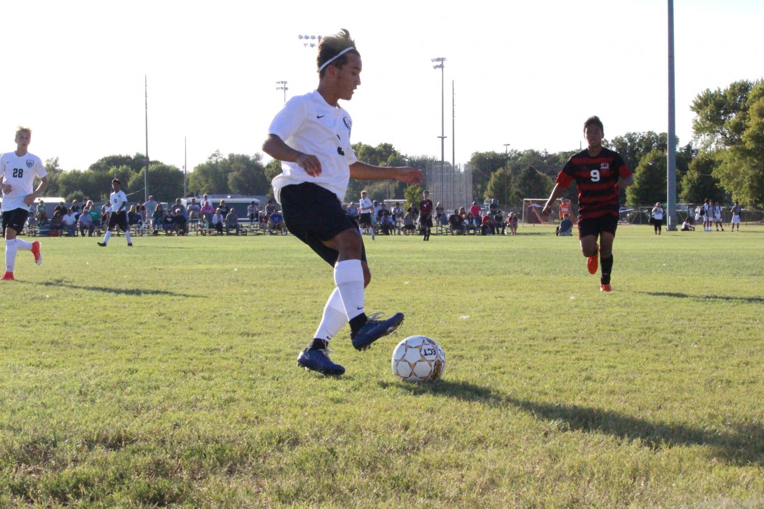 Boys varsity soccer vs. Wichita Heights ( Photos by Hannah Abou-Faissal )