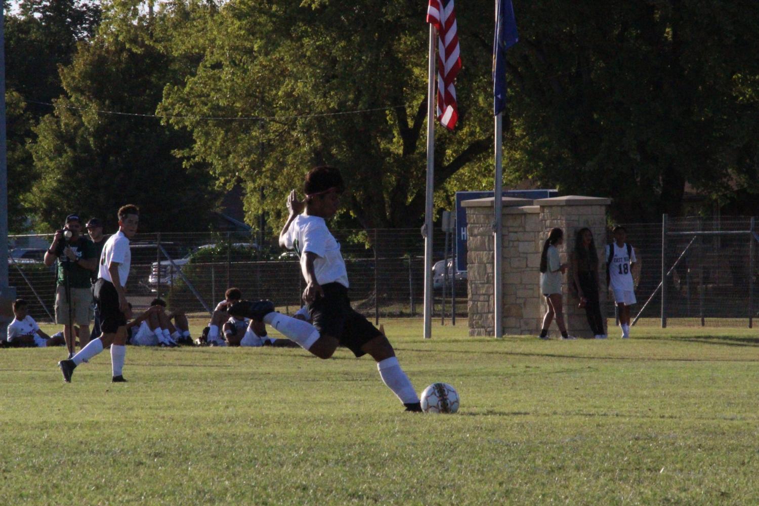 Boys varsity soccer vs. Wichita Heights ( Photos by Hannah Abou-Faissal )