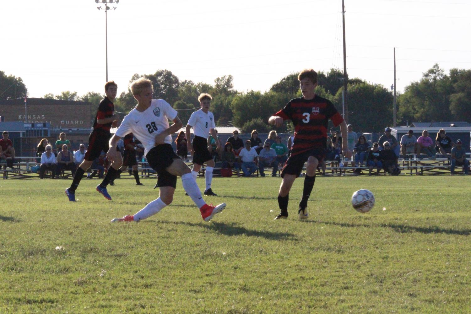 Boys varsity soccer vs. Wichita Heights ( Photos by Hannah Abou-Faissal )