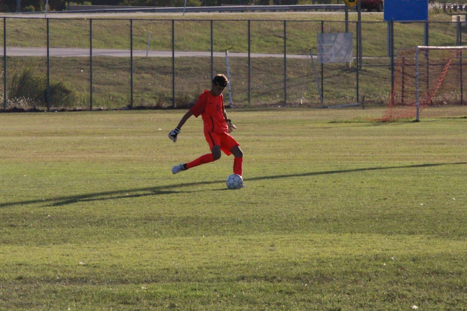 Boys varsity soccer vs. Wichita Heights ( Photos by Hannah Abou-Faissal )