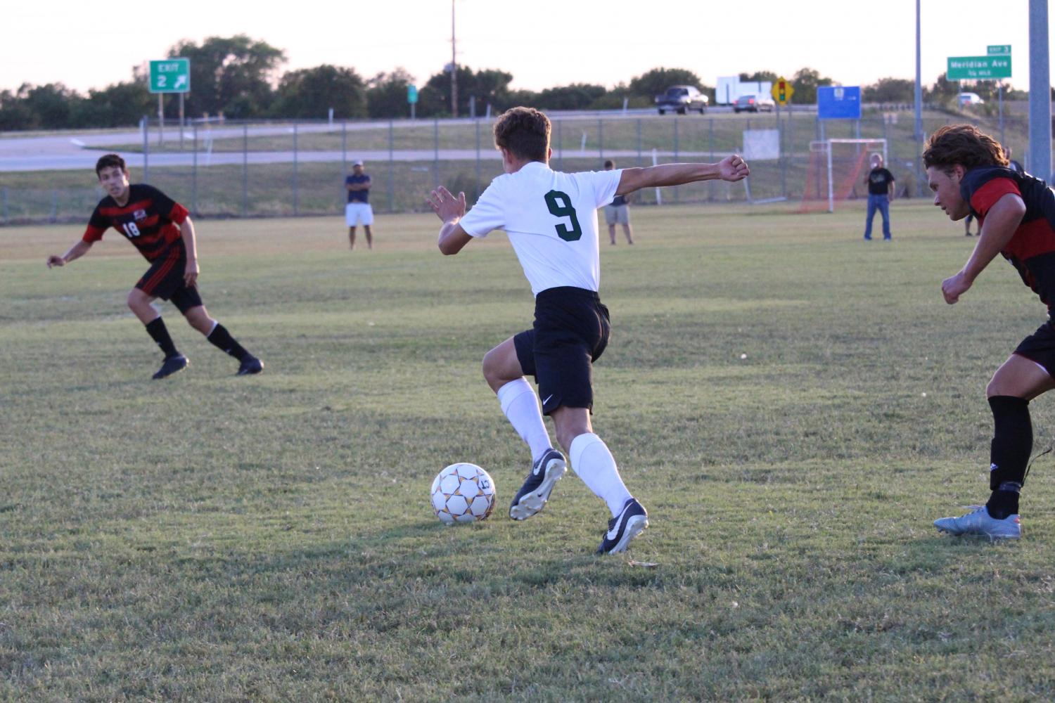 Boys varsity soccer vs. Wichita Heights ( Photos by Hannah Abou-Faissal )