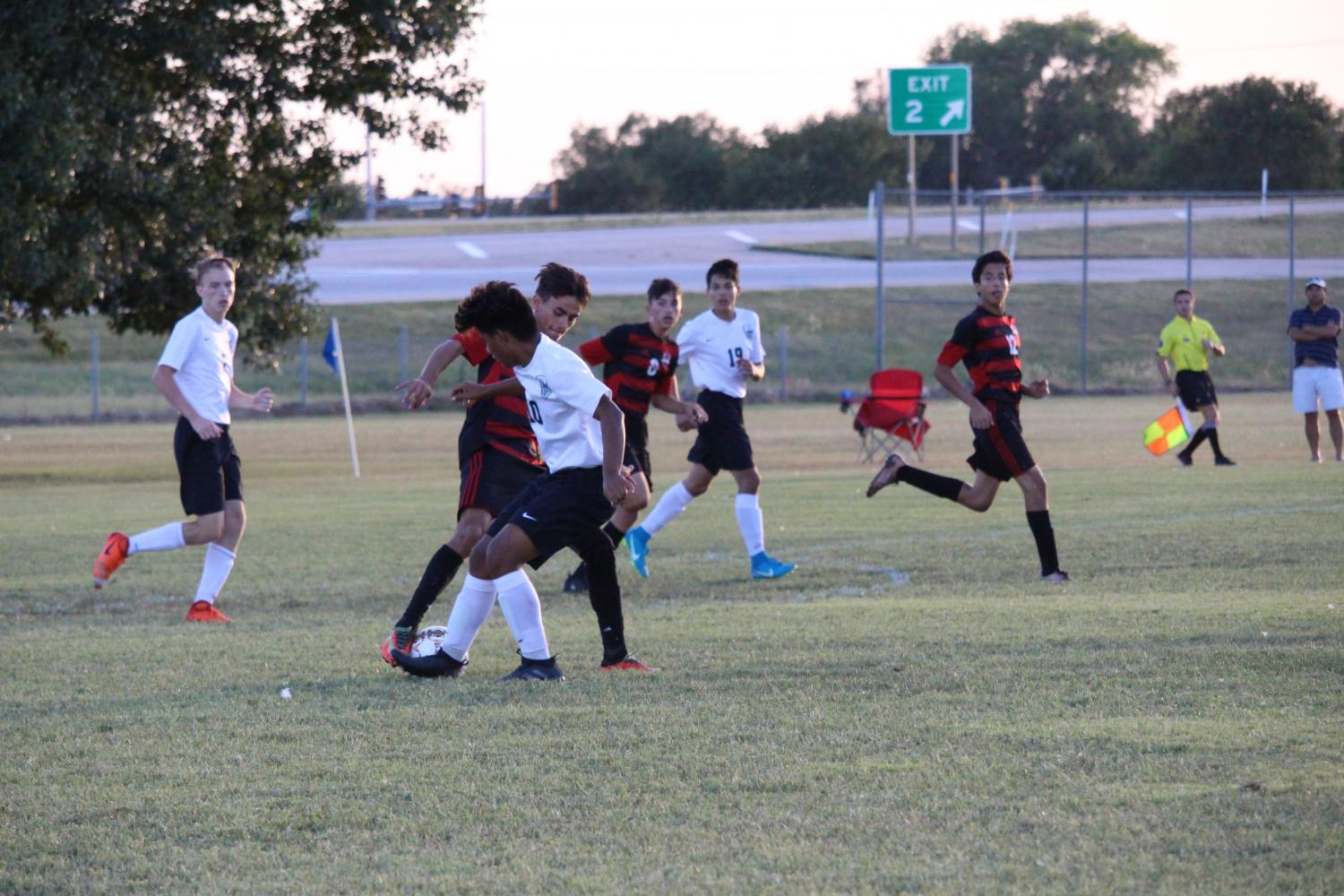 Boys varsity soccer vs. Wichita Heights ( Photos by Hannah Abou-Faissal )