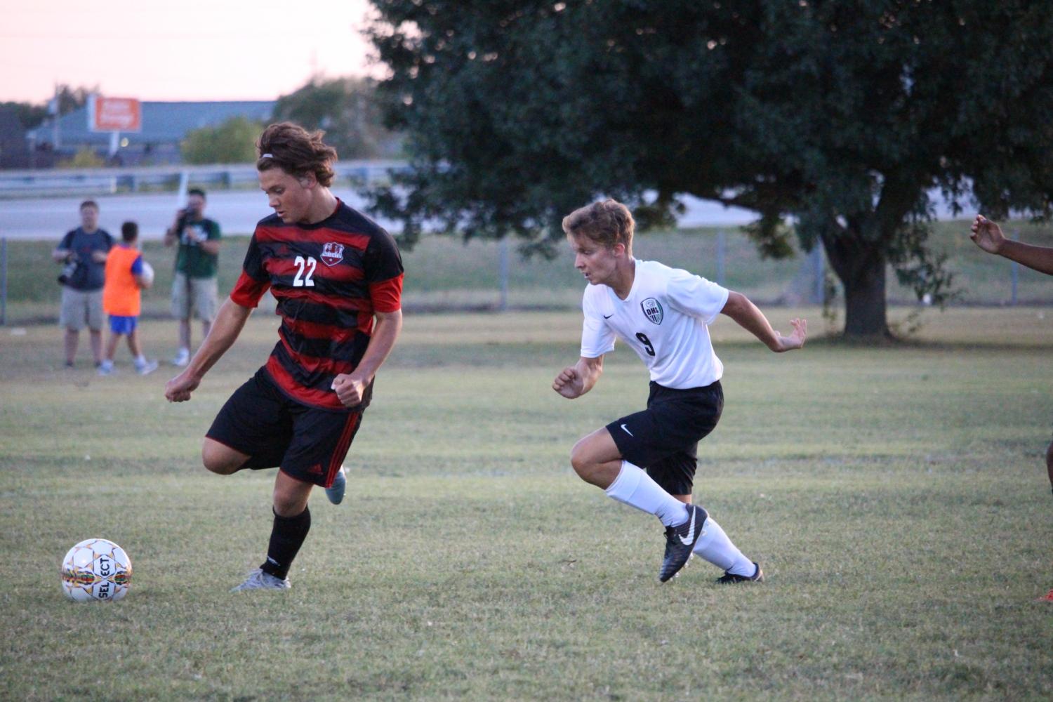 Boys varsity soccer vs. Wichita Heights ( Photos by Hannah Abou-Faissal )