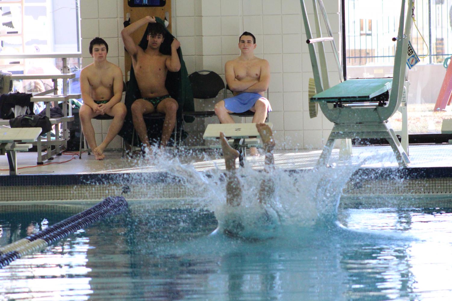 Derby Boy's Swim vs. Campus, Independent, Coffeyville, and Winfield High school (Photos by Karina Salinas)