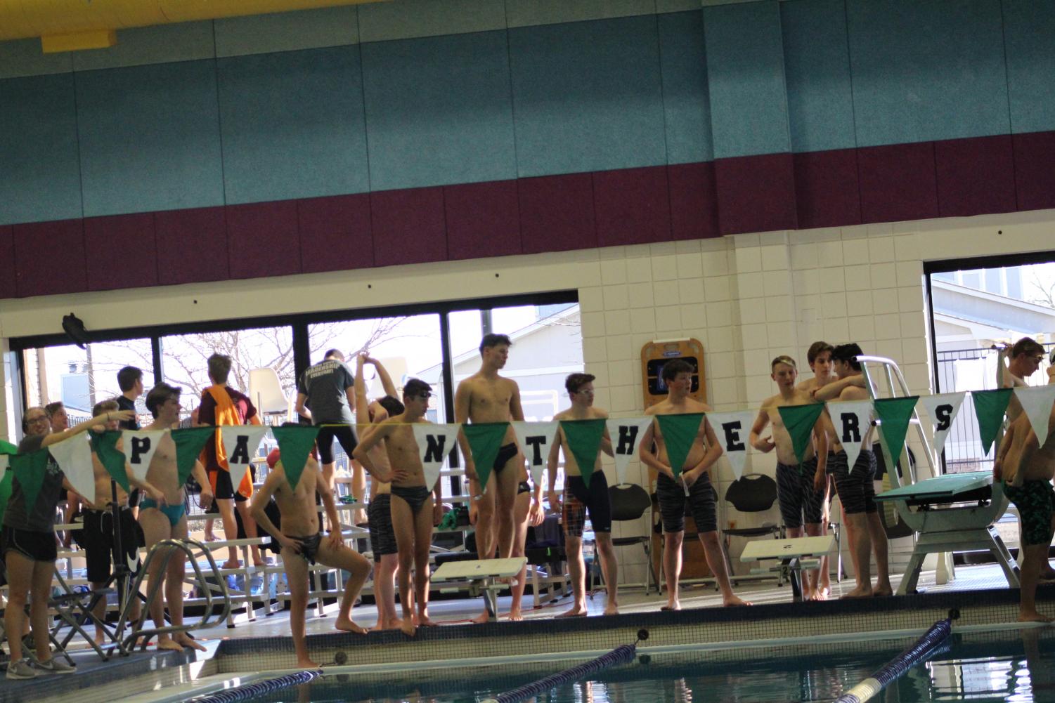 Derby Boy's Swim vs. Campus, Independent, Coffeyville, and Winfield High school (Photos by Karina Salinas)