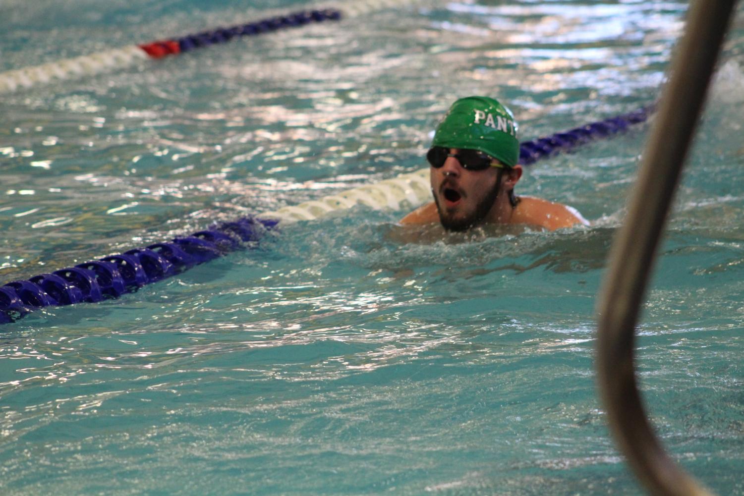 Derby Boy's Swim vs. Campus, Independent, Coffeyville, and Winfield High school (Photos by Karina Salinas)