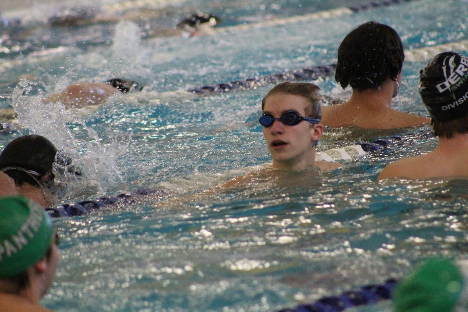 Derby Boy's Swim vs. Campus, Independent, Coffeyville, and Winfield High school (Photos by Karina Salinas)