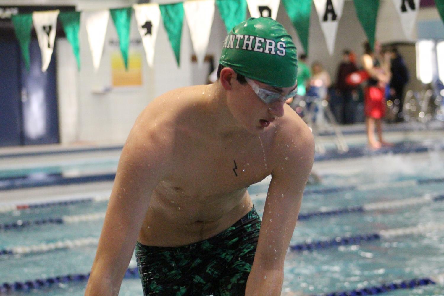 Derby Boy's Swim vs. Campus, Independent, Coffeyville, and Winfield High school (Photos by Karina Salinas)