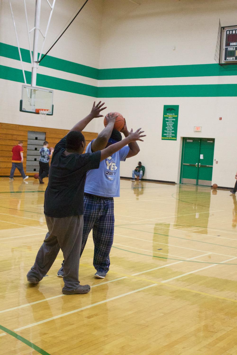 Panther+Pal+basketball+practice+%28photos+by+Kaitlyn+Strobel%29
