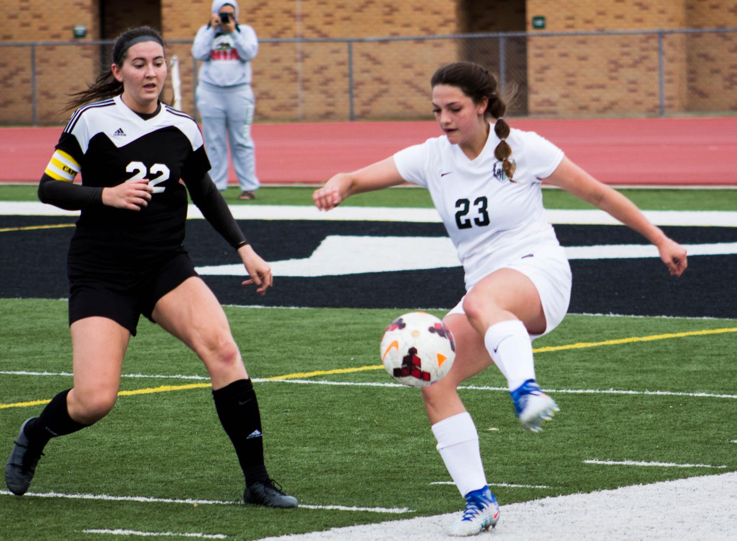 Girls varsity soccer vs. Newton (Photo Gallery by Devon DuBree)