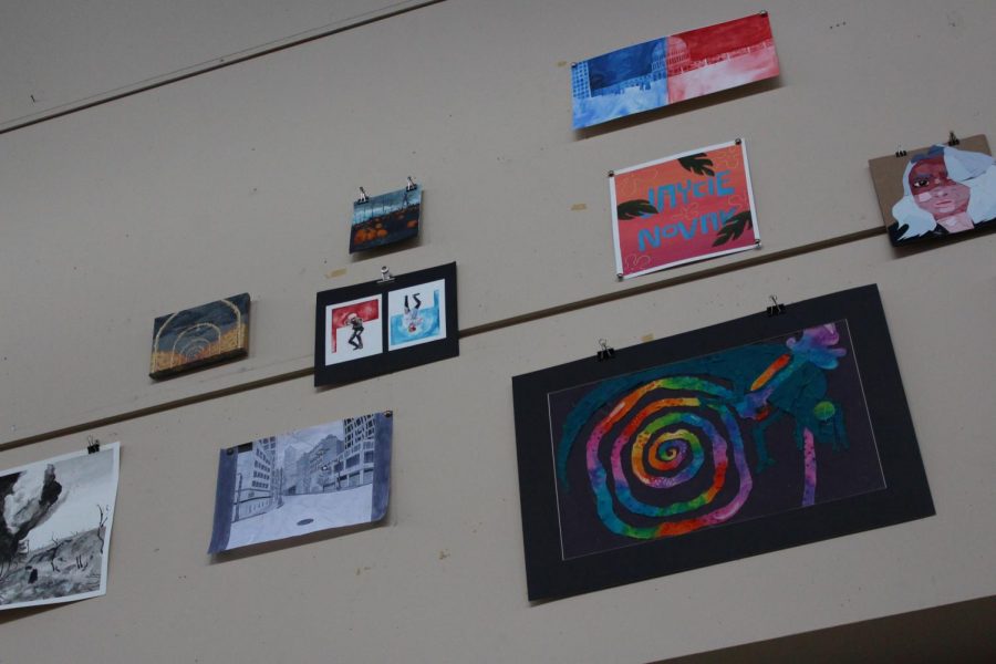 Art Show Preparation (Photos by Maddie Sanders)