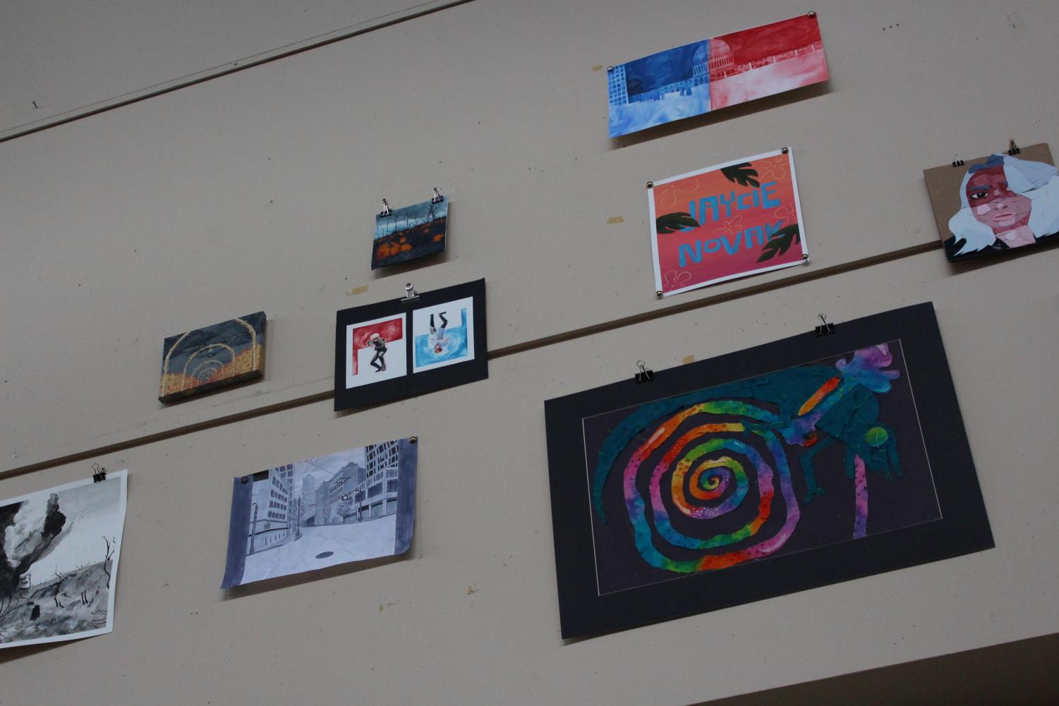 Art Show Preparation (Photos by Maddie Sanders)
