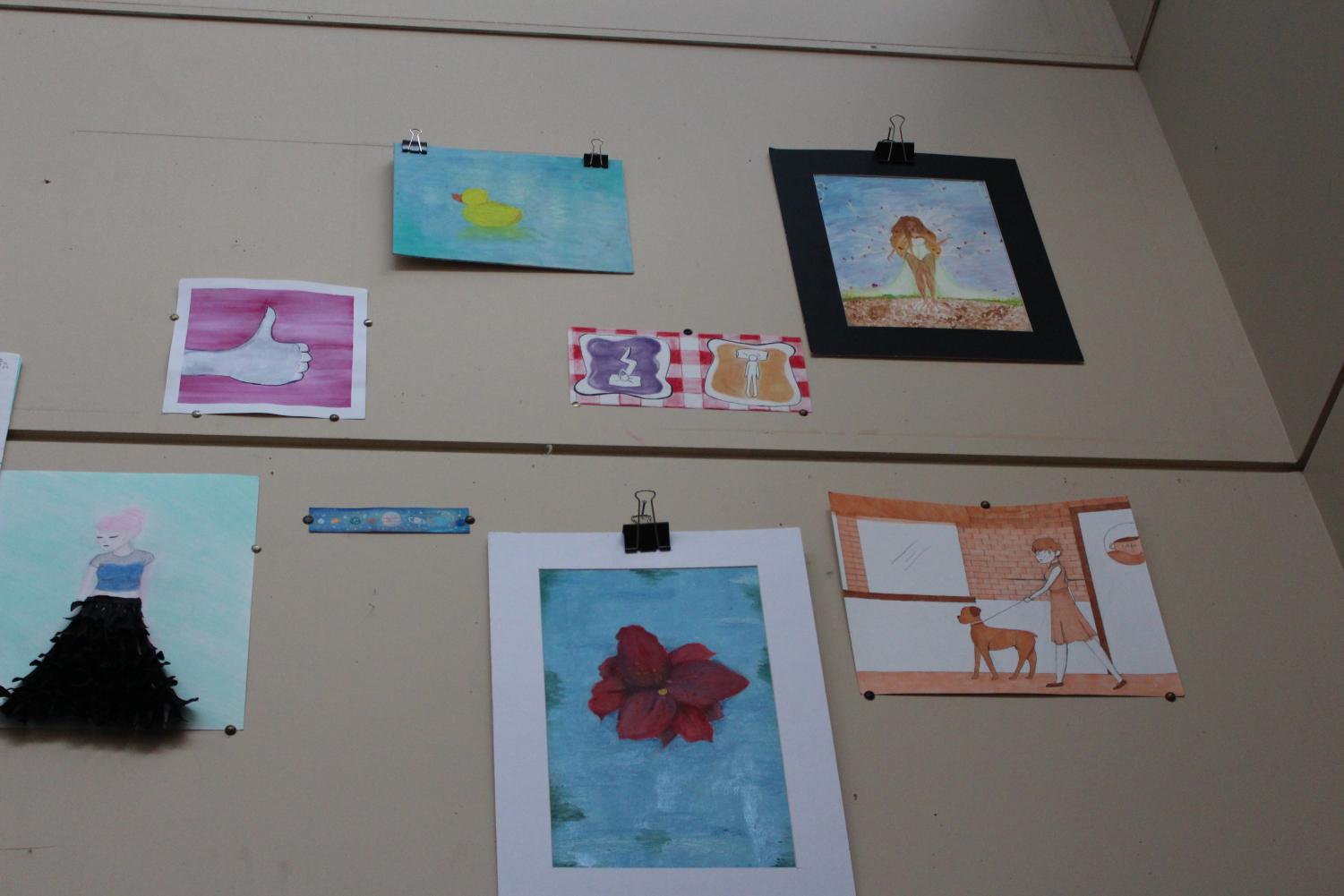 Art Show Preparation (Photos by Maddie Sanders)
