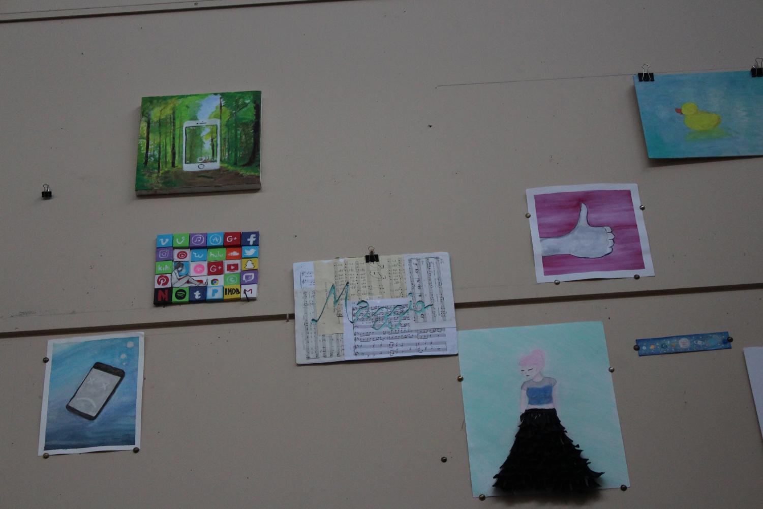 Art Show Preparation (Photos by Maddie Sanders)