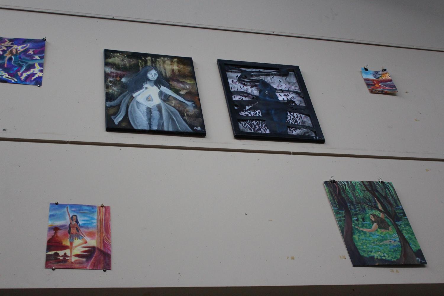 Art Show Preparation (Photos by Maddie Sanders)