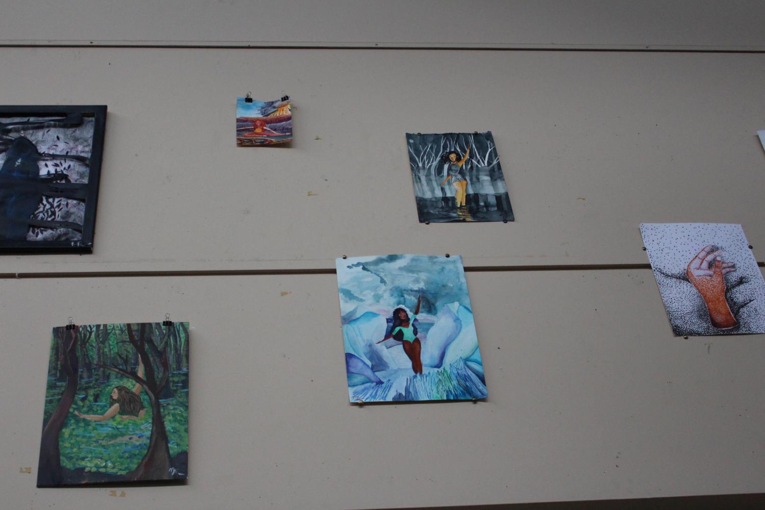Art Show Preparation (Photos by Maddie Sanders)