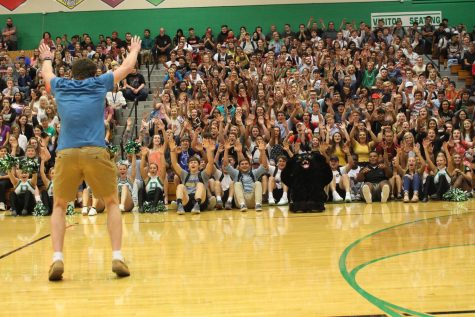 First pep assembly of the year 8/16/18 (Photos by Caitlyn Dunn)