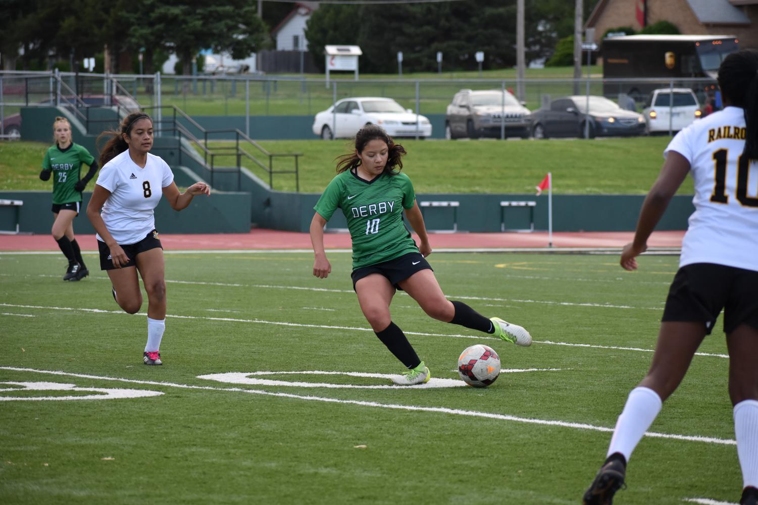 5/9/19 Derby Varsity Girls Soccer vs. Newton (photo gallery by Damien Matmanivong)