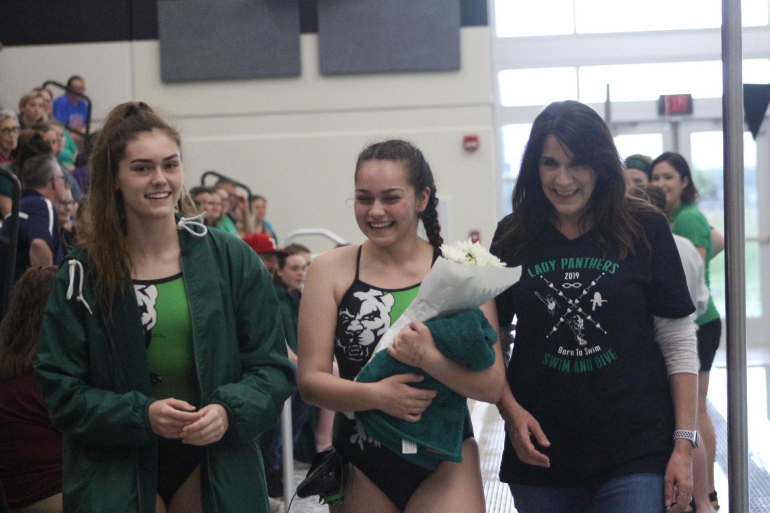 Girls Swim Senior Night 4/31 (Photos by Kiley Hale)