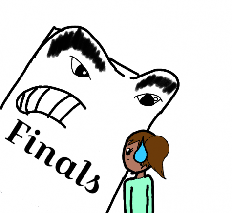 Finals comic by Derby sophomore Chance Dubendorf
