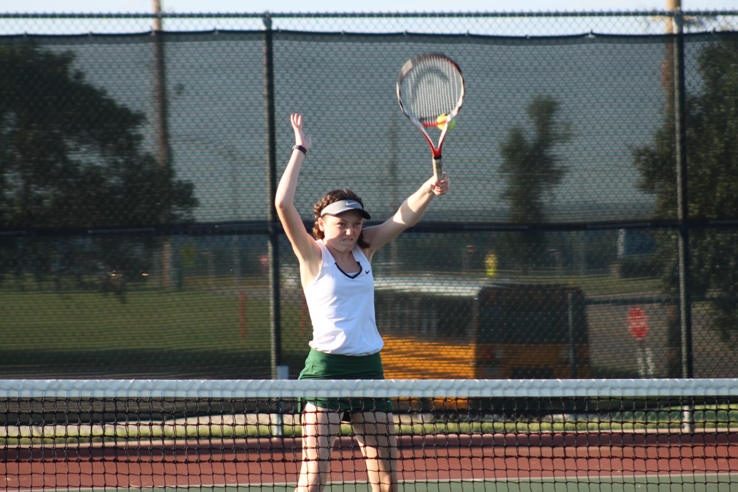 Varsity and JV tennis at Emporia (Photos by Kiley Hale)