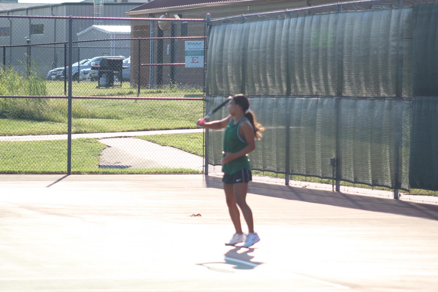 Varsity and JV tennis at Emporia (Photos by Kiley Hale)