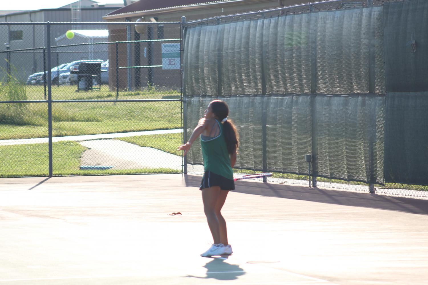 Varsity and JV tennis at Emporia (Photos by Kiley Hale)