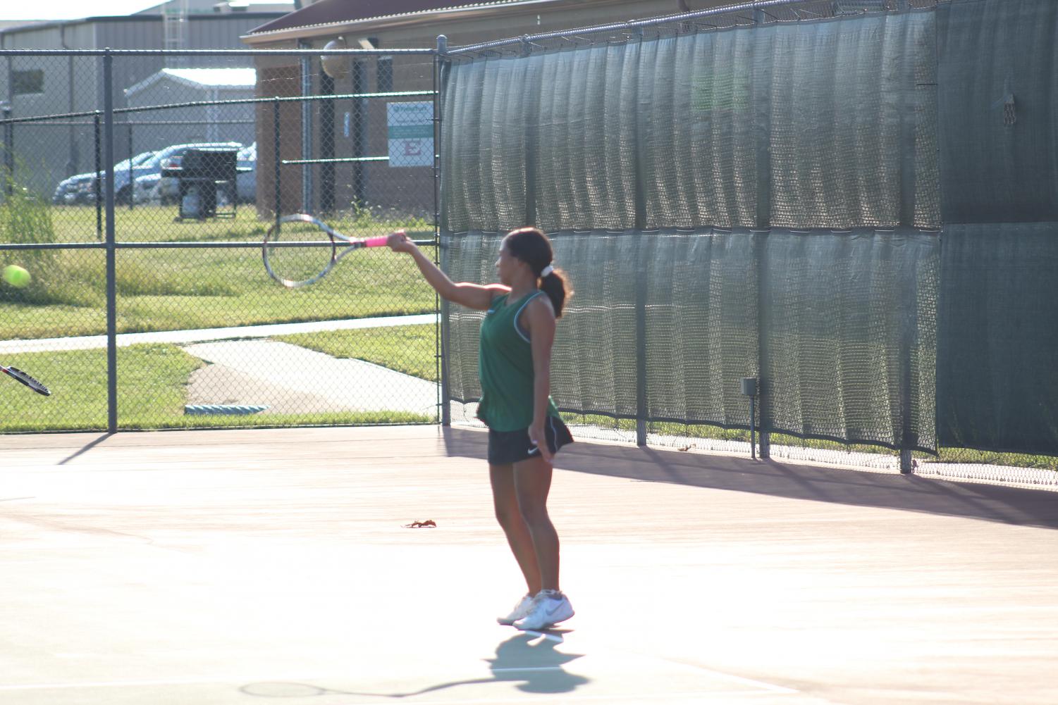 Varsity and JV tennis at Emporia (Photos by Kiley Hale)