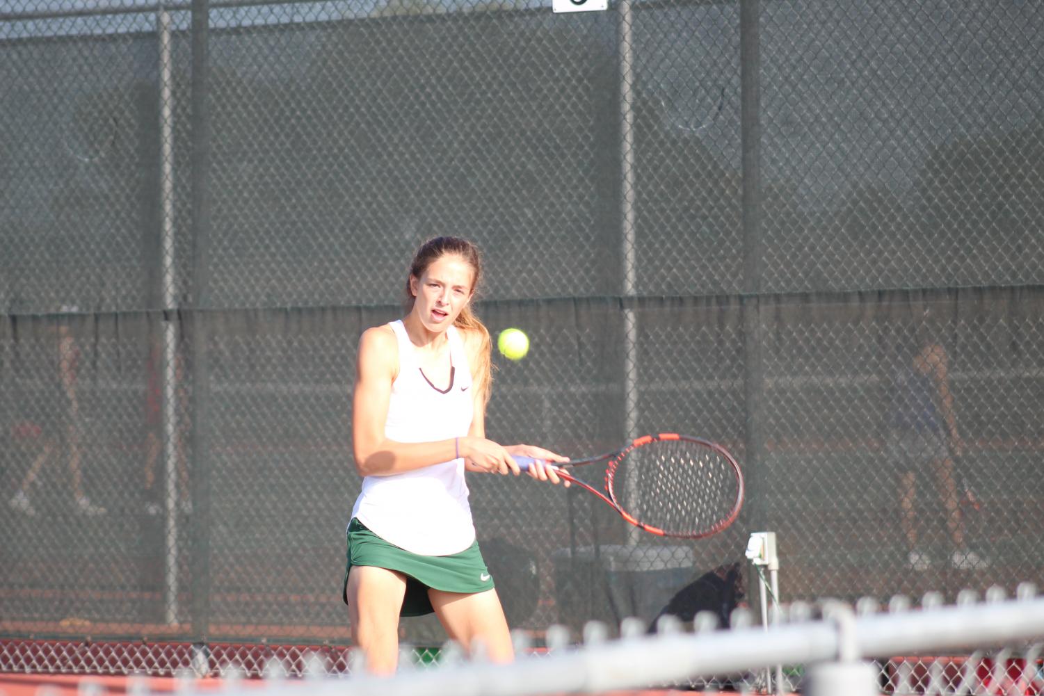 Varsity and JV tennis at Emporia (Photos by Kiley Hale)