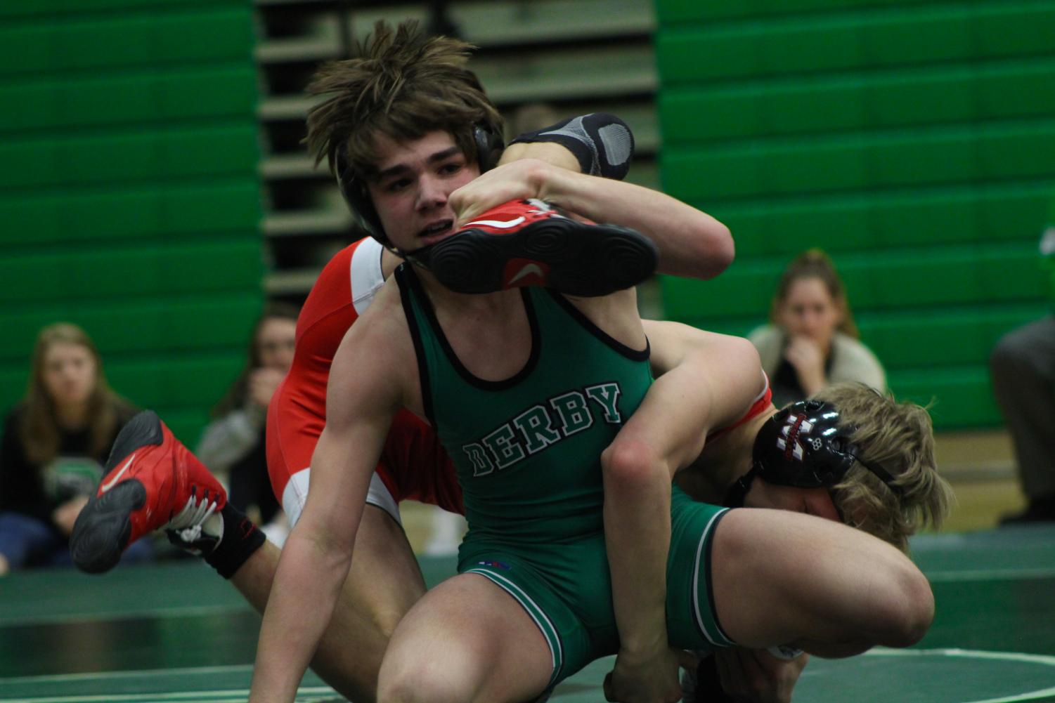 Home Varsity Wrestling Dual vs. Maize (Photos by Sara ...