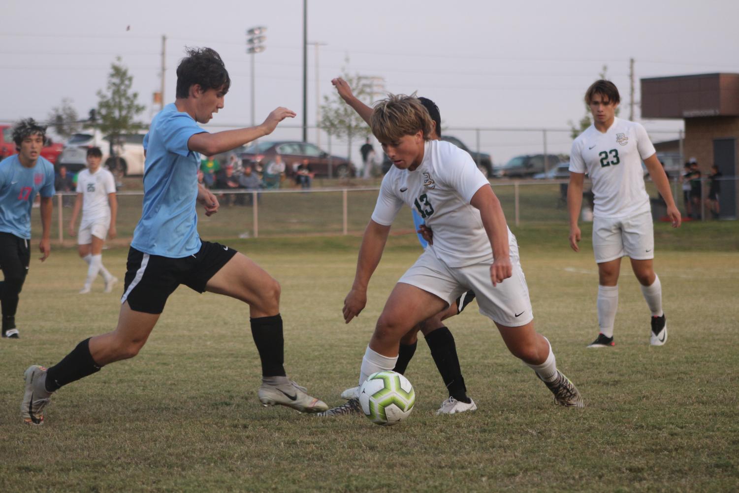 Varsity soccer v. Bishop Carroll (Photos by Mya Studyvin)