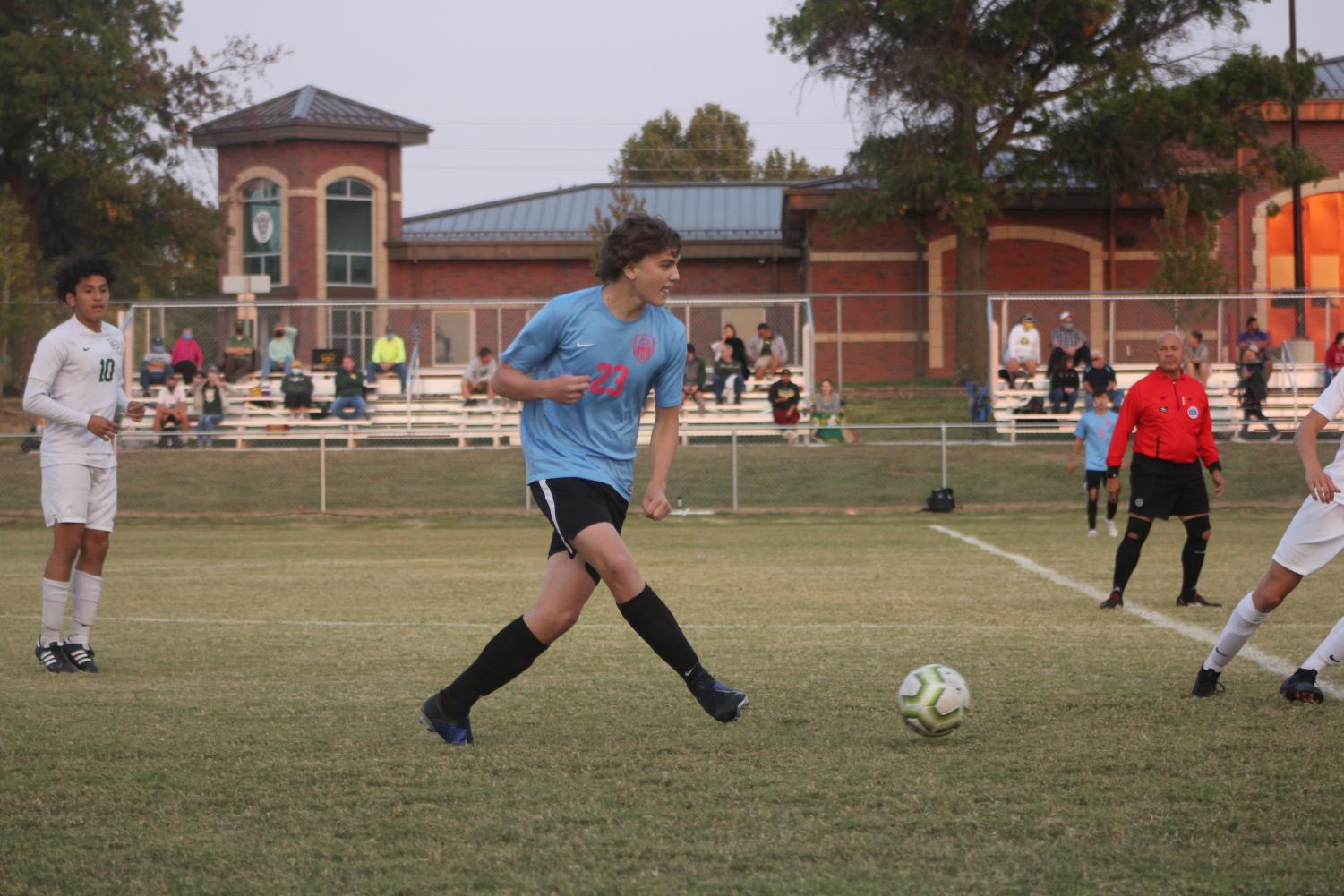 Varsity soccer v. Bishop Carroll (Photos by Mya Studyvin)