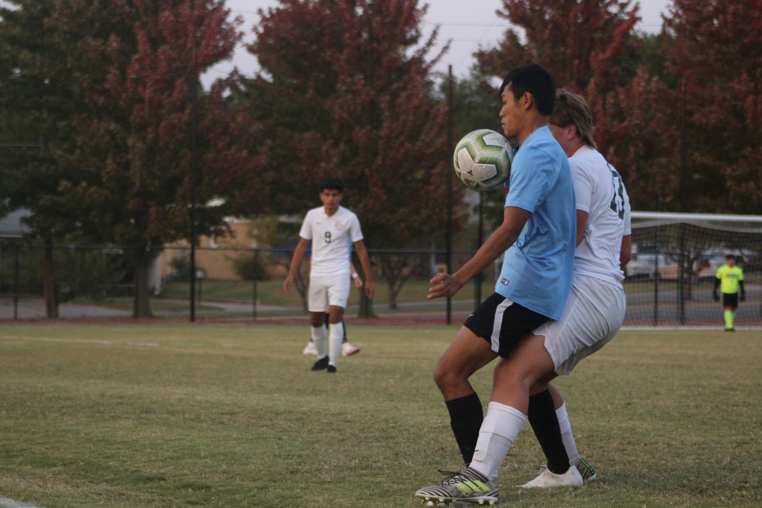 Varsity soccer v. Bishop Carroll (Photos by Mya Studyvin)