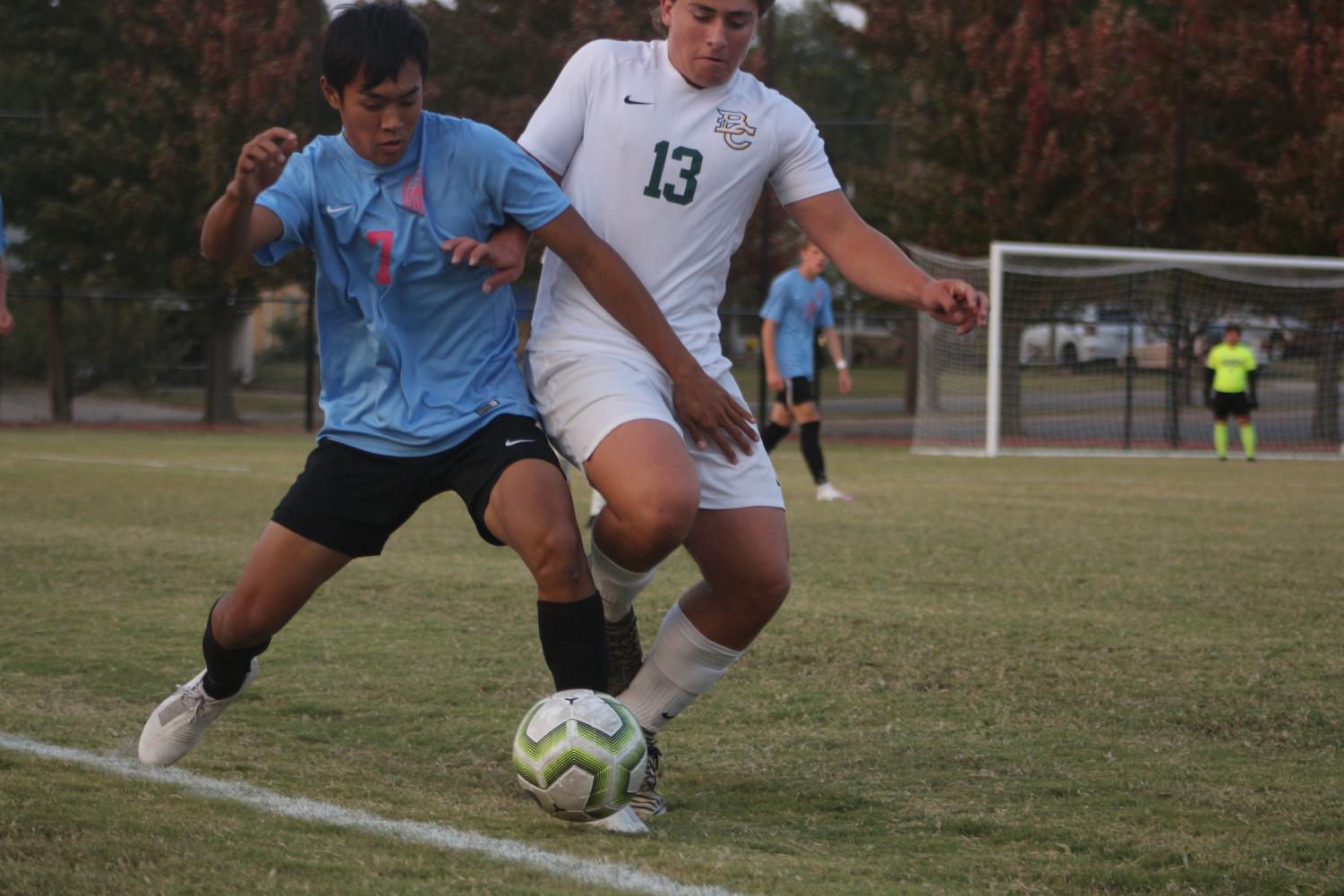 Varsity soccer v. Bishop Carroll (Photos by Mya Studyvin)