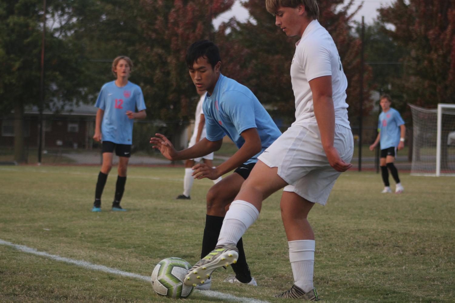 Varsity soccer v. Bishop Carroll (Photos by Mya Studyvin)