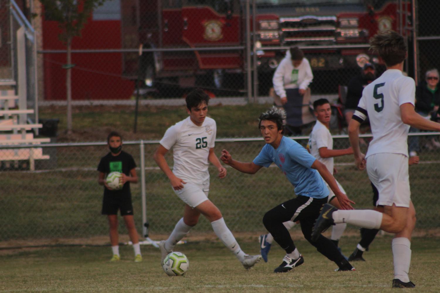 Varsity soccer v. Bishop Carroll (Photos by Mya Studyvin)