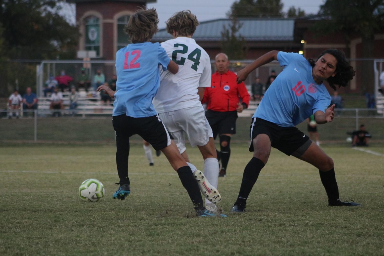 Varsity soccer v. Bishop Carroll (Photos by Mya Studyvin)