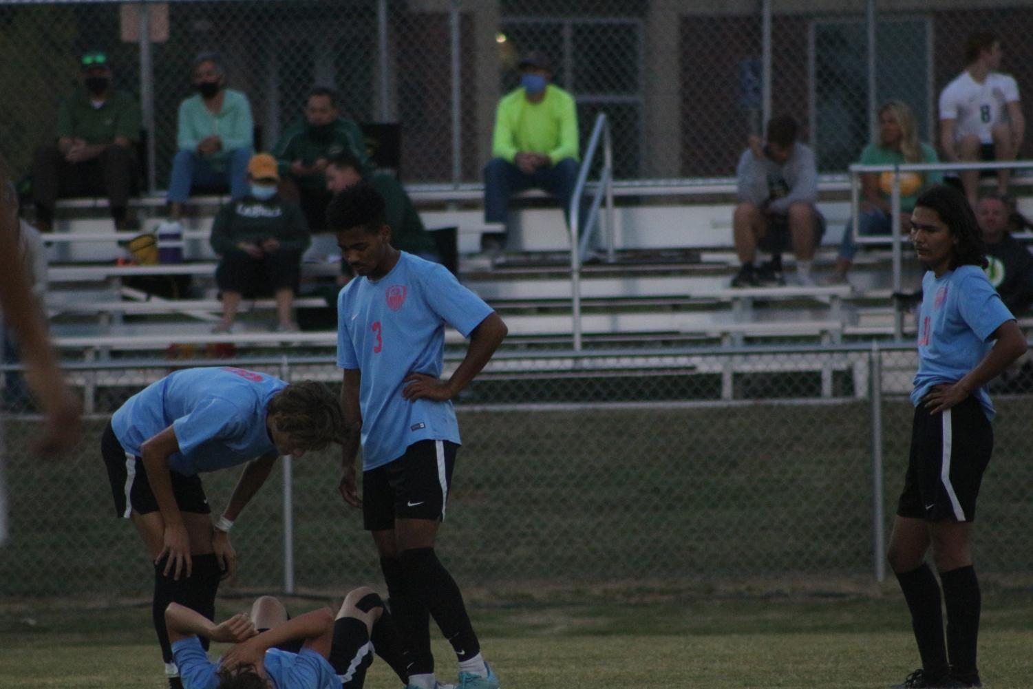 Varsity soccer v. Bishop Carroll (Photos by Mya Studyvin)