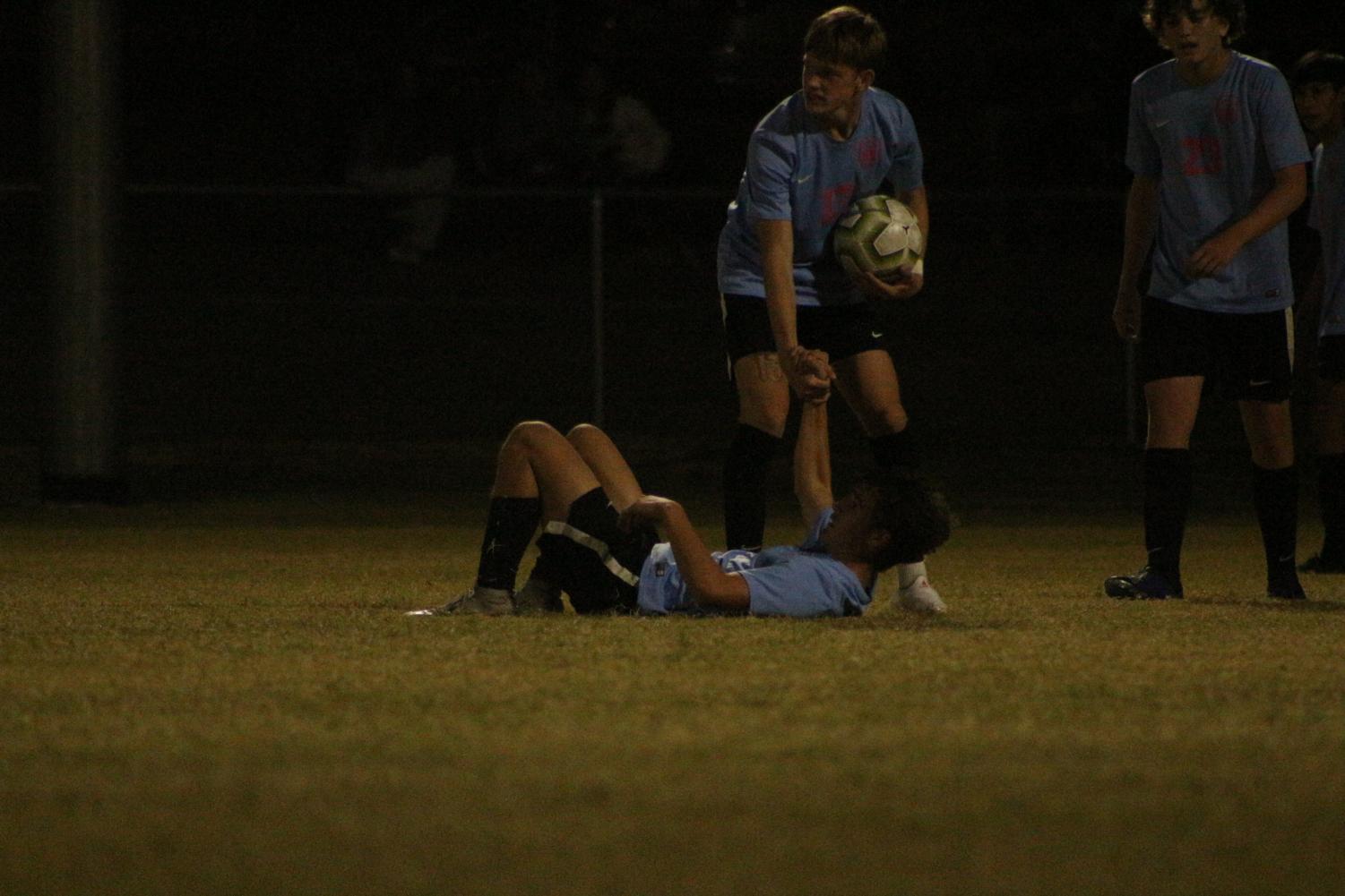 Varsity soccer v. Bishop Carroll (Photos by Mya Studyvin)