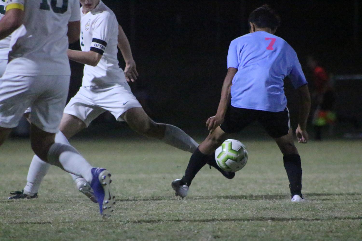 Varsity soccer v. Bishop Carroll (Photos by Mya Studyvin)