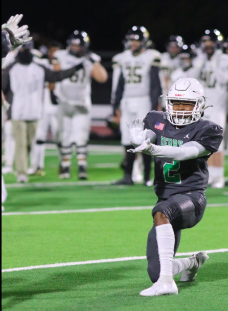 Football rolls past Maize South in home opener, final regular season game.