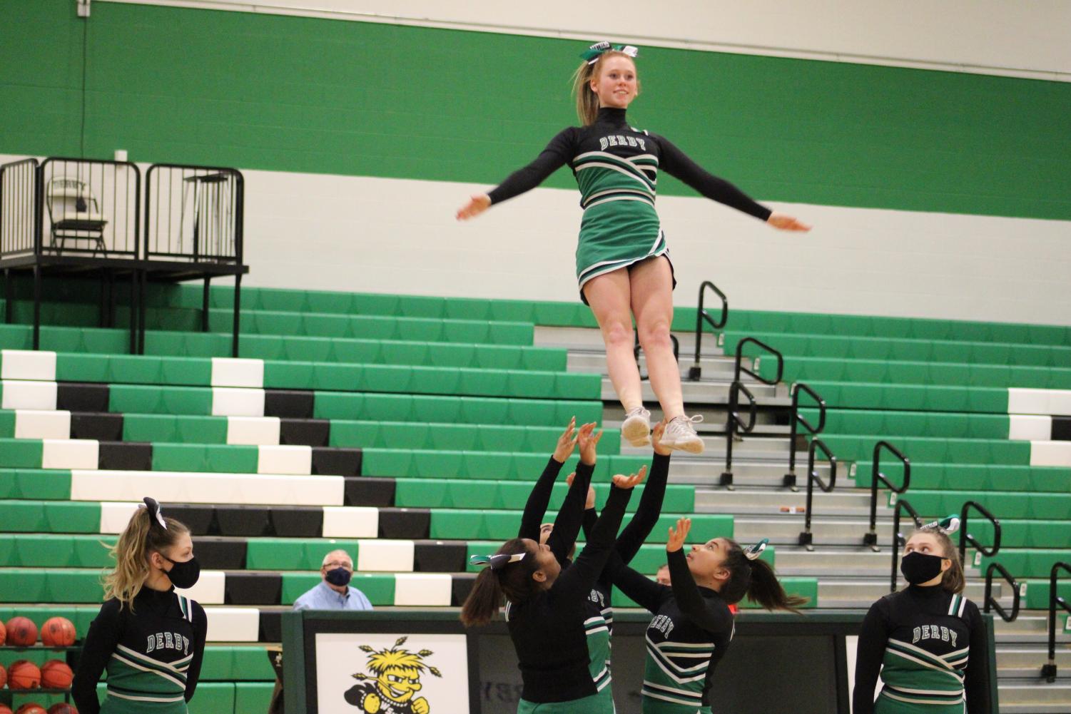 JV+Girls+Basketball+and+Cheer+%28Photos+by+Joselyn+Steele%29