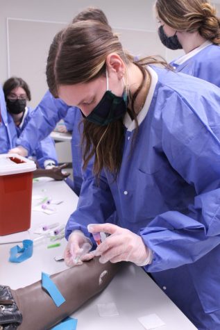 Phlebotomy Class Visit (Photos by Hailey Evans)