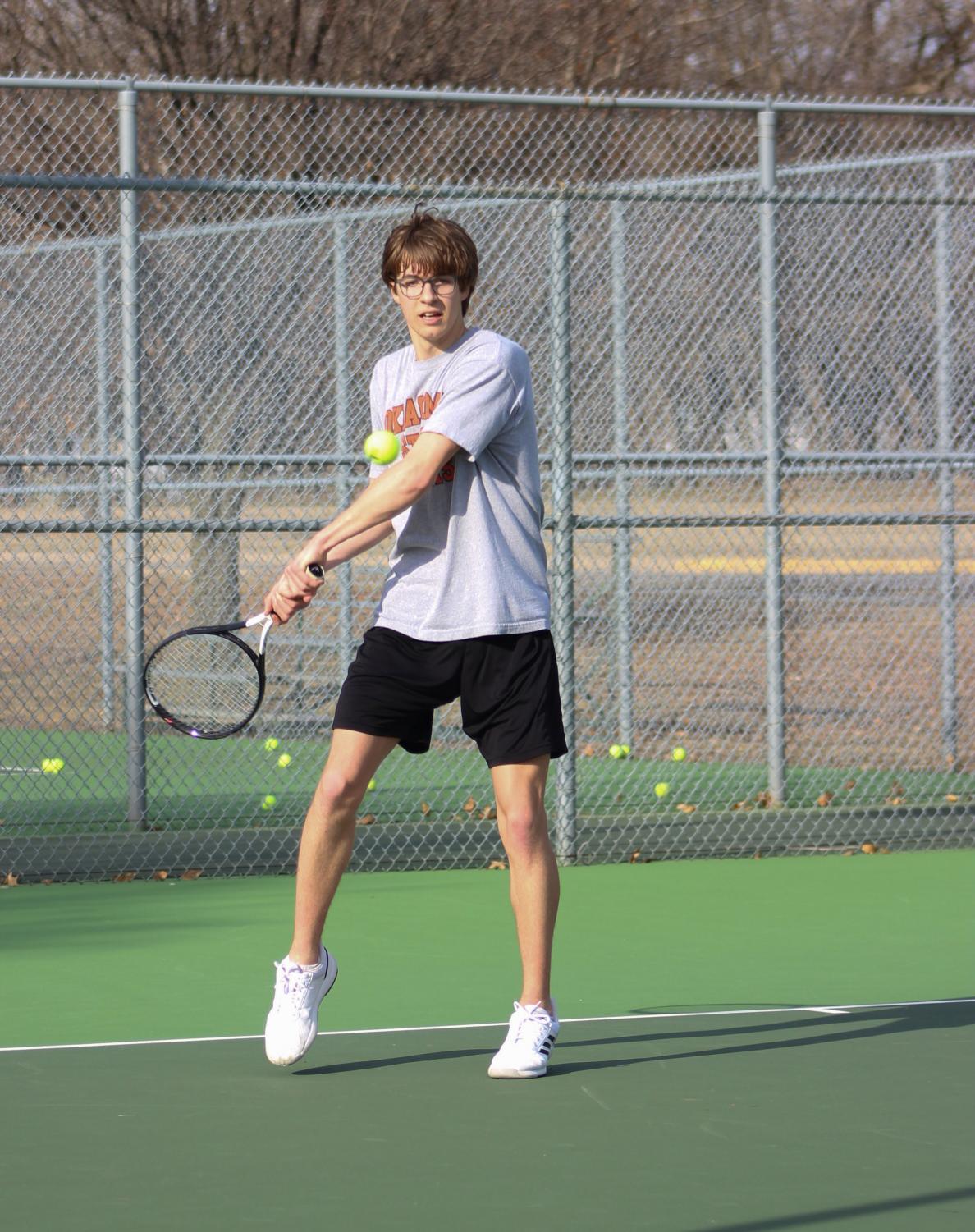Boys+Tennis+Practice+3%2F8+%28Photos+by+Kiley+Hale%29