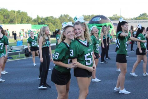 Derby Cheer and Dance Team at Homecoming Football Game (Photos by Agness Mbezi)