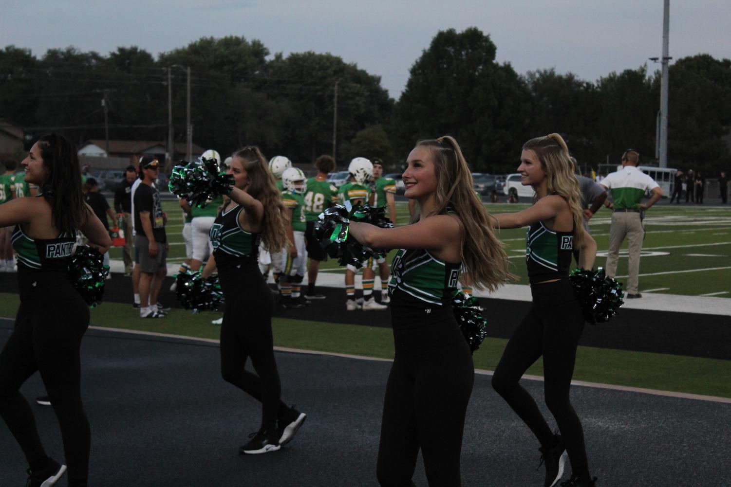 Derby+Cheer+and+Dance+Team+at+Homecoming+Football+Game+%28Photos+by+Agness+Mbezi%29