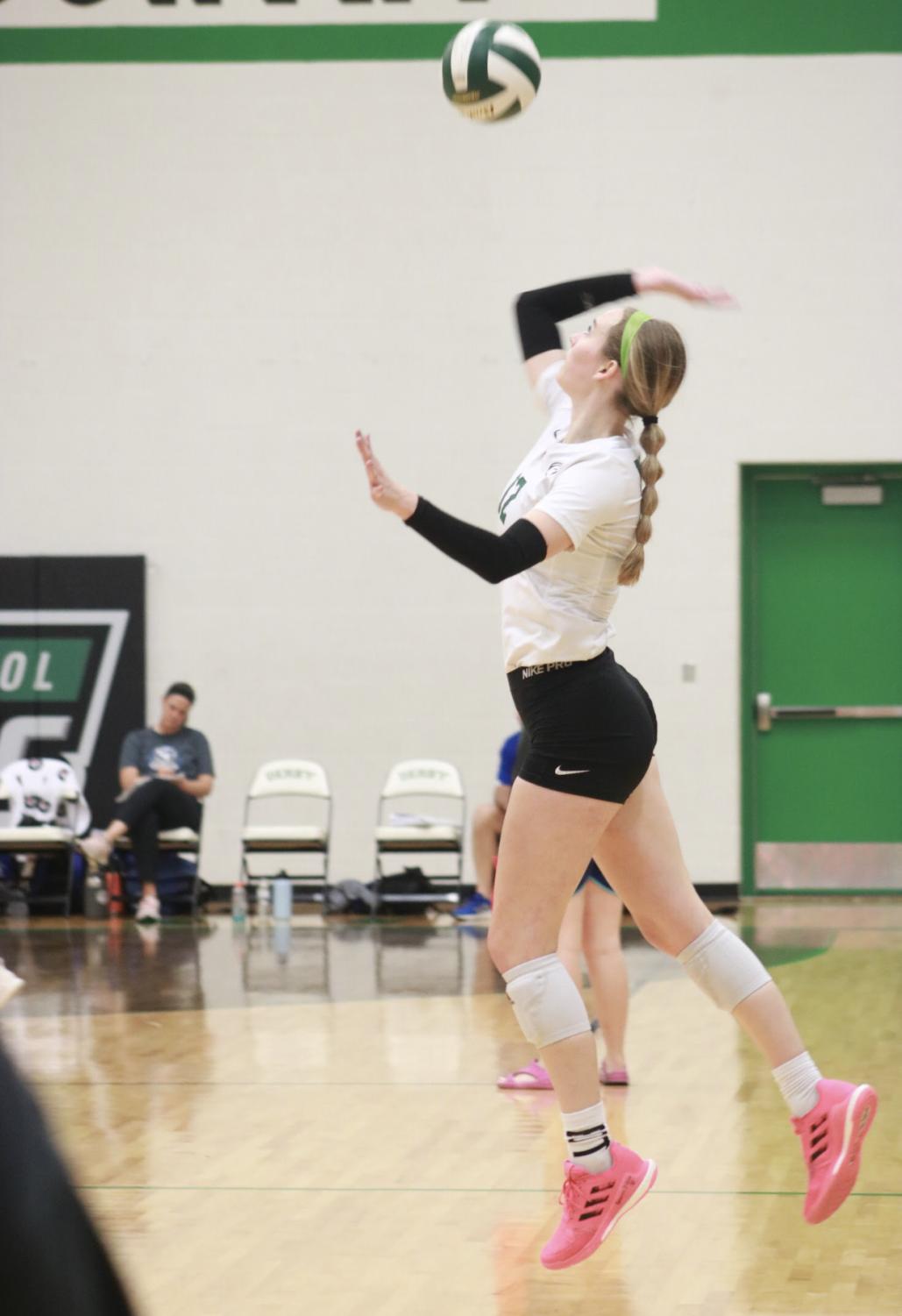 Varsity+Volleyball+v.+Wichita+South+and+Wichita+East+%28Photos+by+Kaidence+Williams%29